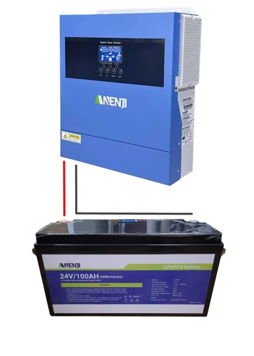 Источник бесперебойного питания ANENJI 4200W 24V + АКБ