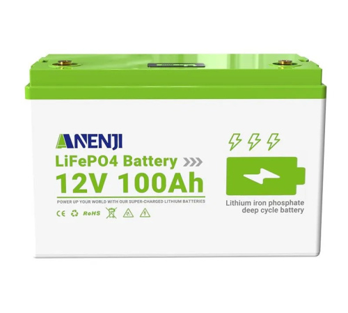 Аккумулятор ANENJI LiFePO4, емкость 100Ah, 12 В 